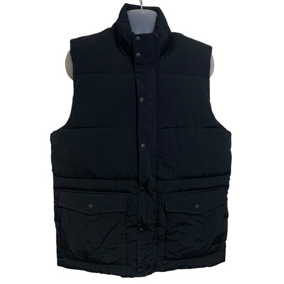 GAP True Black Puffer Vest Mens Size Large Tall - Picture 1 of 6